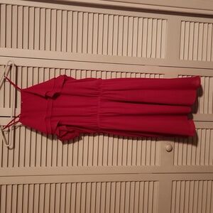 Hot pink spaghetti strap dress